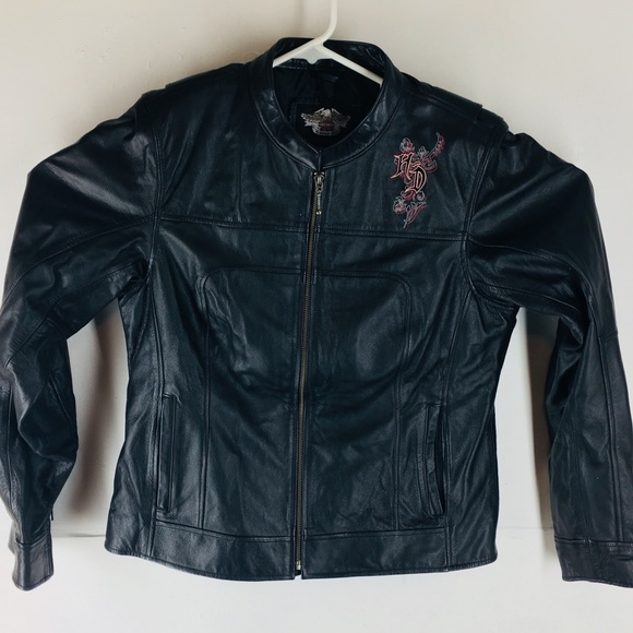 Harley-Davidson Jackets & Blazers - Harley Davidson women’s leather jacket embroidered